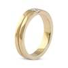 Thumbnail Image 2 of Men's Diamond Wedding Band 1/5 ct tw 14K Yellow Gold