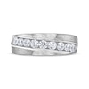 Thumbnail Image 2 of Men's Diamond Wedding Band 1 ct tw 10K White Gold