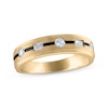 Thumbnail Image 1 of Men's Diamond Wedding Band 3/8 ct tw 10K Yellow Gold