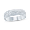 Thumbnail Image 1 of Now + Forever Men's Round-Cut Diamond Mesh Pattern Band 1/3 ct tw 10K White Gold