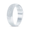 Thumbnail Image 2 of Now + Forever Men's Round-Cut Diamond Mesh Pattern Band 1/3 ct tw 10K White Gold