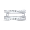 Thumbnail Image 3 of Diamond Crossover Enhancer Ring 3/8 ct tw 14K White Gold