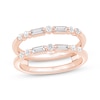 Thumbnail Image 1 of Baguette & Round-Cut Diamond Enhancer Ring 1/2 ct tw 14K Rose Gold