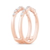 Thumbnail Image 2 of Baguette & Round-Cut Diamond Enhancer Ring 1/2 ct tw 14K Rose Gold