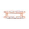 Thumbnail Image 3 of Baguette & Round-Cut Diamond Enhancer Ring 1/2 ct tw 14K Rose Gold