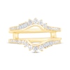 Thumbnail Image 3 of Baguette & Round-Cut Diamond Asymmetric Curve Enhancer Ring 1/2 ct tw 14K Yellow Gold