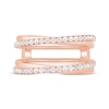 Thumbnail Image 3 of Diamond Crossover Enhancer Ring 3/8 ct tw 14K Rose Gold