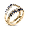 Thumbnail Image 2 of Now + Forever Diamond & Blue Sapphire Tiara Enhancer Ring 1/3 ct tw 14K Yellow Gold