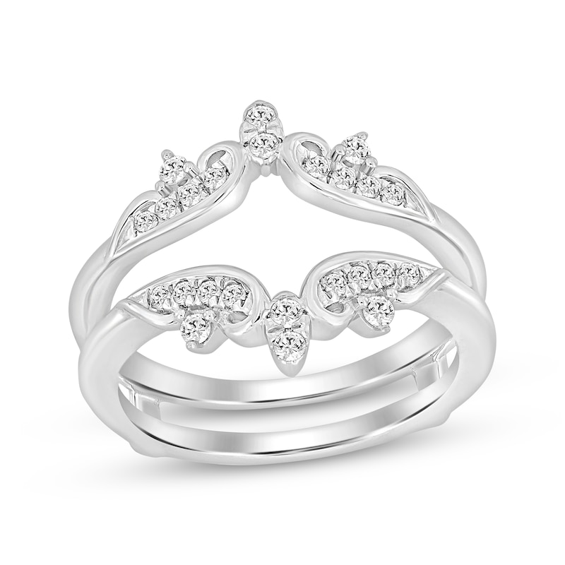 Main Image 1 of Now + Forever Diamond Contoured Enhancer Ring 1/4 ct tw 14K White Gold