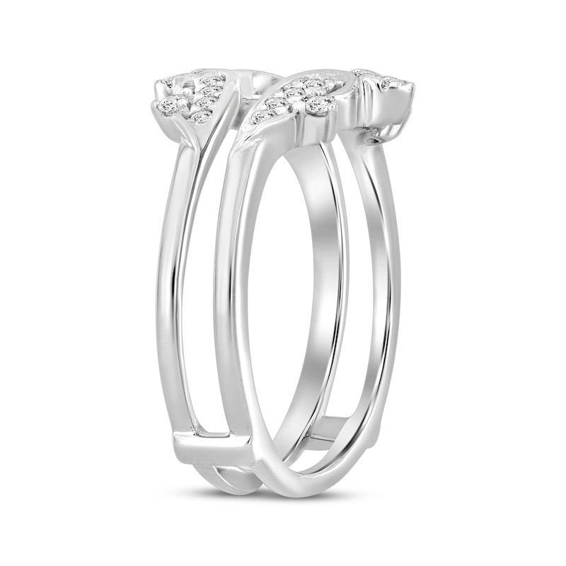 Main Image 2 of Now + Forever Diamond Contoured Enhancer Ring 1/4 ct tw 14K White Gold