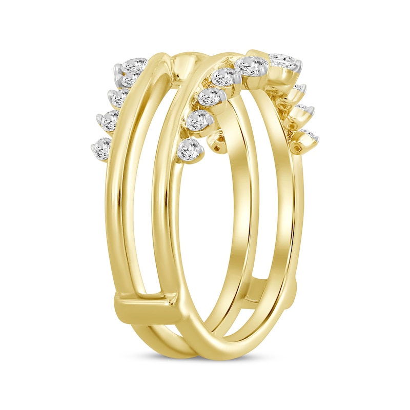 Main Image 2 of Now + Forever Diamond Curved Enhancer Ring 1/2 ct tw 14K Yellow Gold