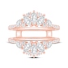 Thumbnail Image 3 of Marquise & Round-Cut Diamond Enhancer Ring 7/8 ct tw 14K Rose Gold