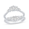 Thumbnail Image 1 of Marquise & Round-Cut Diamond Enhancer Ring 7/8 ct tw 14K White Gold