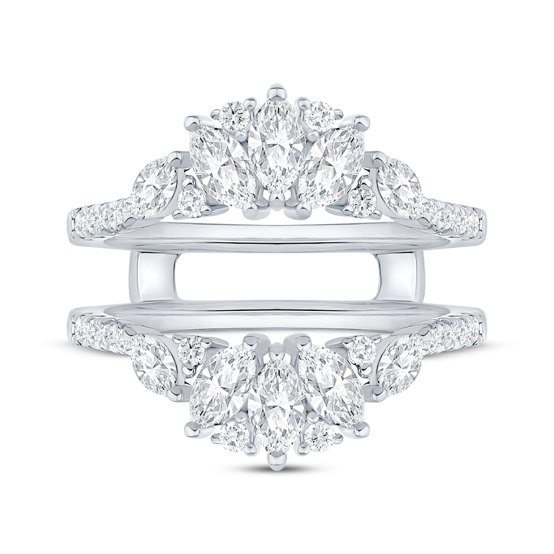 Main Image 3 of Marquise & Round-Cut Diamond Enhancer Ring 7/8 ct tw 14K White Gold