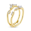 Thumbnail Image 2 of Marquise & Round-Cut Diamond Enhancer Ring 1/2 ct tw 14K Yellow Gold