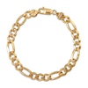 Thumbnail Image 0 of Solid Diamond-Cut Figaro Chain Bracelet 7.8mm 10K Yellow Gold 8.5"