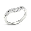 Thumbnail Image 2 of Baguette & Round-Cut Diamond Contour Anniversary Ring 1/3 ct tw 14K White Gold