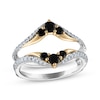 Thumbnail Image 0 of Black & White Diamond Enhancer Ring 3/4 ct tw 14K Two-Gone Gold
