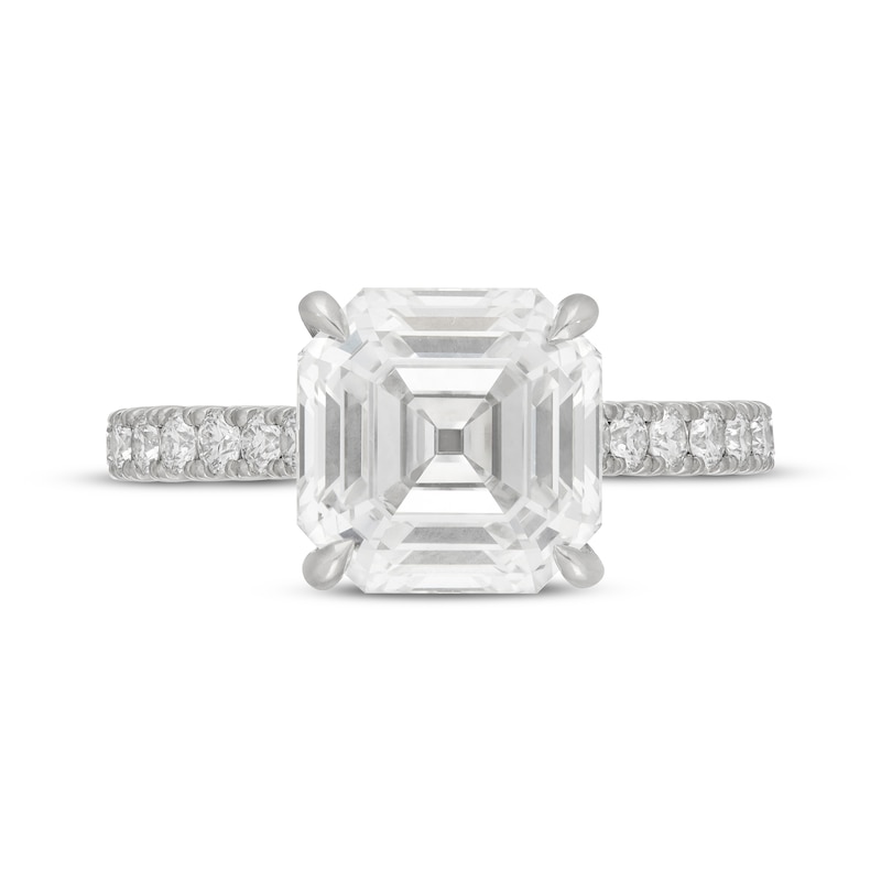 Neil Lane Artistry Heritage Square Emerald-Cut  Lab-Grown diamond Engagement Ring 5-5/8 ct tw Platinum