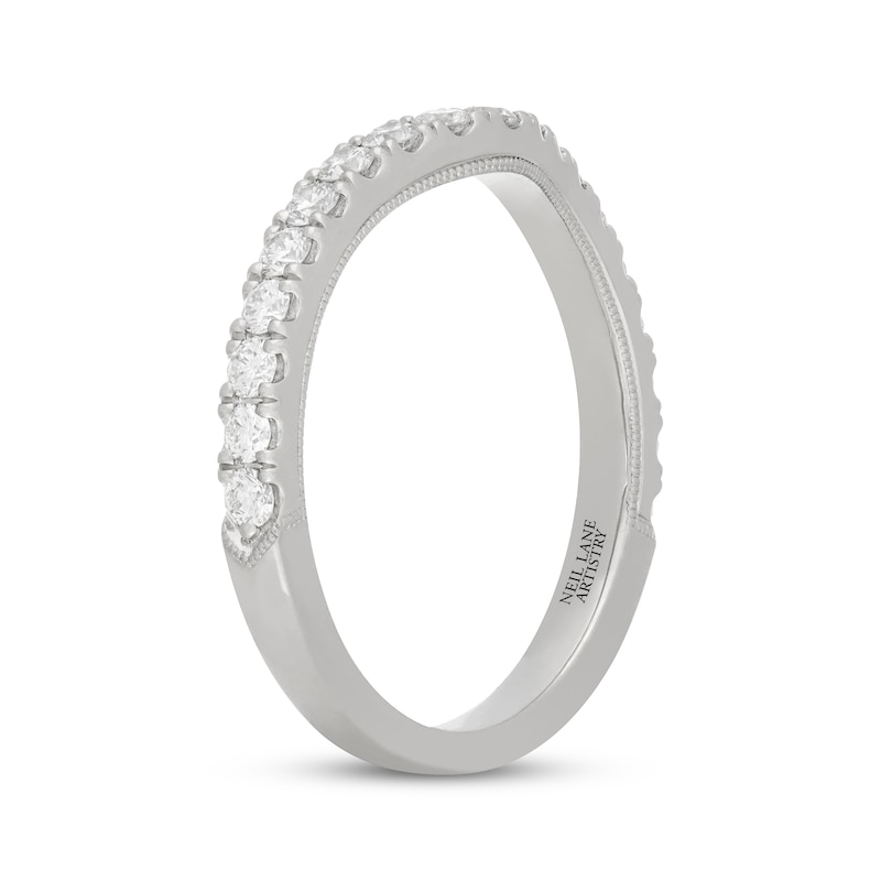 Main Image 2 of Neil Lane Artistry Heritage Lab-Grown Diamond Contour Wedding Band 1/2 ct tw Platinum