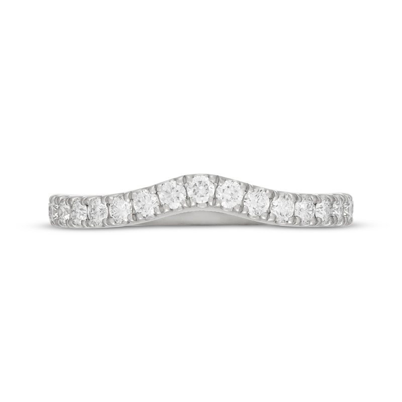 Neil Lane Artistry Heritage Lab-Created Diamond Contour Wedding Band 1/2 ct tw Platinum