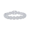 Thumbnail Image 1 of Multi-Diamond Cushion Link Bracelet 5 ct tw 10K White Gold 7&quot;