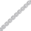 Thumbnail Image 2 of Multi-Diamond Cushion Link Bracelet 5 ct tw 10K White Gold 7&quot;