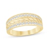 Thumbnail Image 1 of Men's Diamond Wedding Band 1/2 ct tw 10K Yellow Gold