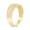 Thumbnail Image 2 of Men's Diamond Wedding Band 1/2 ct tw 10K Yellow Gold