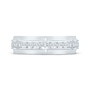 Thumbnail Image 3 of Men's Diamond Channel Wedding Band 1 ct tw 10K White Gold