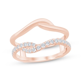 Diamond Enhancer Ring 1/3 ct tw 14K Rose Gold