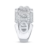 Thumbnail Image 2 of Men's Diamond Chain Link Ring 3/4 ct tw 10K White Gold