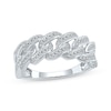 Thumbnail Image 1 of Men's Diamond Chain Link Ring 1/4 ct tw 10K White Gold