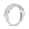 Thumbnail Image 2 of Men's Diamond Chain Link Ring 1/4 ct tw 10K White Gold