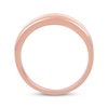 Thumbnail Image 3 of Men's Diamond Milgrain Wedding Band 1/10 ct tw 10K Rose Gold