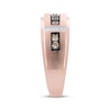 Thumbnail Image 2 of Men's Champagne & White Diamond Wedding Band 1/3 ct tw 10K Rose Gold