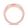 Thumbnail Image 3 of Men's Diamond Wedding Band 1/2 ct tw 10K Rose Gold