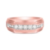 Thumbnail Image 4 of Men's Diamond Wedding Band 1/2 ct tw 10K Rose Gold