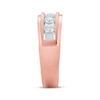 Thumbnail Image 2 of Men's Diamond Five-Stone Wedding Band 1 ct tw 10K Rose Gold