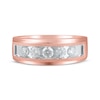 Thumbnail Image 4 of Men's Diamond Five-Stone Wedding Band 1 ct tw 10K Rose Gold