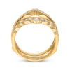 Thumbnail Image 3 of Diamond Milgrain Enhancer Ring 1/2 ct tw 14K Yellow Gold