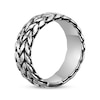 Thumbnail Image 1 of Men's Antique Finish Two-Row Chain Ring Stainless Steel