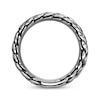 Thumbnail Image 2 of Men's Antique Finish Two-Row Chain Ring Stainless Steel