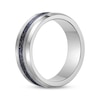 Thumbnail Image 2 of Men's Crushed Titanium Inlay Ring Stainless Steel