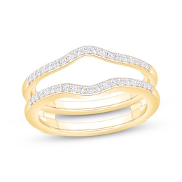 Diamond Contour Enhancer Ring 1/4 ct tw 14K Yellow Gold