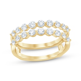 Now + Forever Diamond Enhancer Ring 1 ct tw Round-cut 14K Yellow Gold