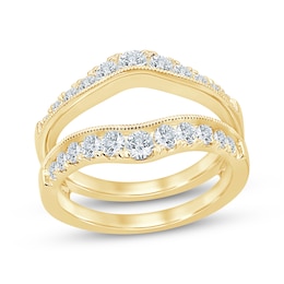 Now + Forever Diamond Vintage-Style Enhancer Ring 1 ct tw 14K Yellow Gold