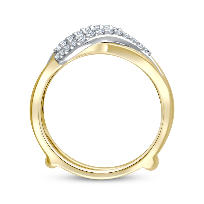 Main Image 3 of Diamond Curved Enhancer Ring 1/6 ct tw 14K Yellow Gold