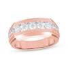 Thumbnail Image 1 of Men's Diamond Wedding Band 1 ct tw 10K Rose Gold