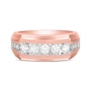 Thumbnail Image 4 of Men's Diamond Wedding Band 1 ct tw 10K Rose Gold